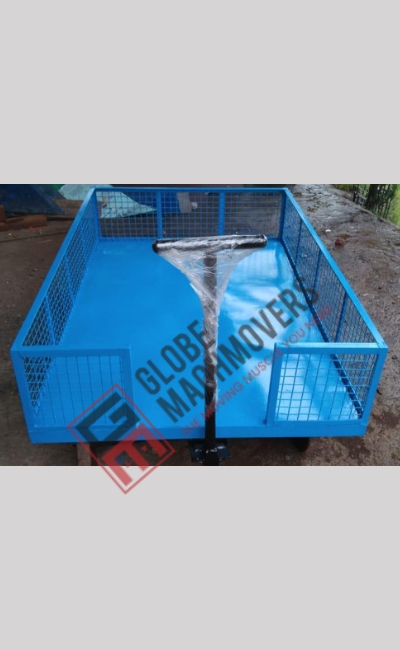 Platfrom Trolley with Turn Table and Safety Railing